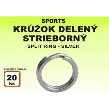 Kroužek Sports - dělený černý velikost 7 / 10kg / 20ks