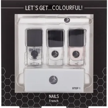 Kosmetická sada 2K Beauty Let´s Get Colourful! French Nail Polish Set dárková sada na francouzskou manikúru 5 ml