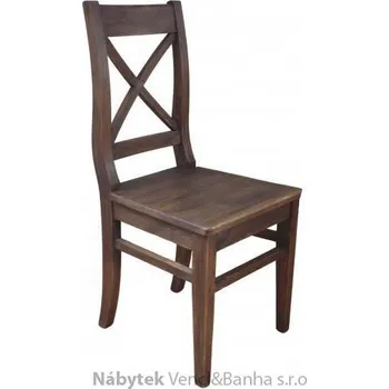 Jídelní židle dřevěná rustikální stylová jídelní židle z masivního dřeva borovice Mexicana D25dub/vosk euromeb