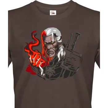 Pánské tričko Pánské tričko s motivem Zaklínač, Barva Army 29, Velikost 4XL, Canvas Pánské tričko s krátkým rukávem Bezvatriko.cz 0856 - DTF/DTG