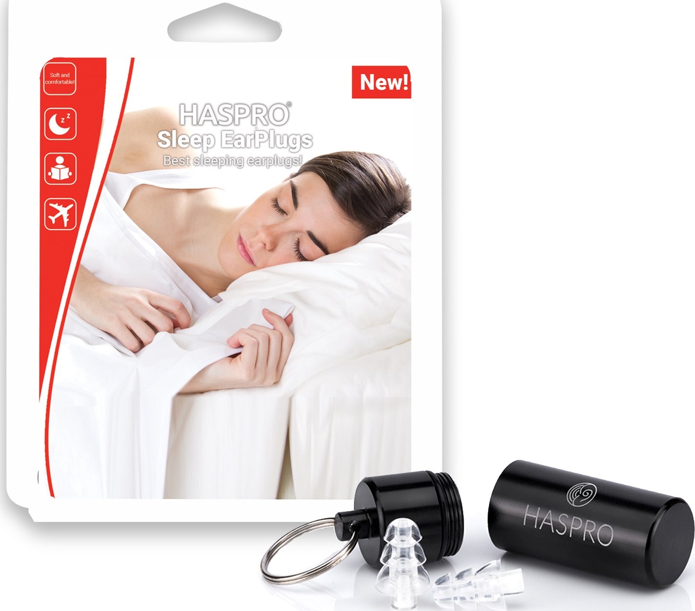 Haspro Sleep špunty do uší na spaní