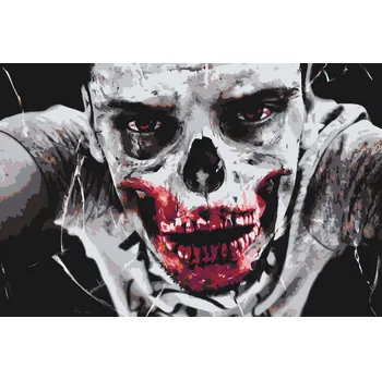Malování podle čísel - Zombie Velikost: 40x60cm, Rámování: Pouze srolované plátno