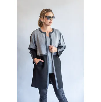 Dámský svetr S6003 kardigan barva: černá, velikost: M/L