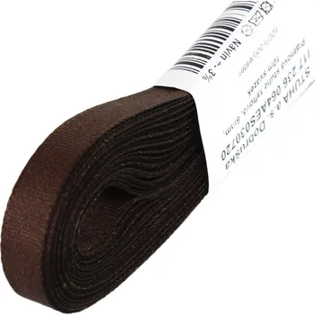 Stuha Stuha taftová 9mm svazek 10m Taftová svazek: 720 Hnědá