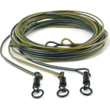 FC Hardcore Leader / ring swivel / Weed 1 m / 2 ks barva gravel