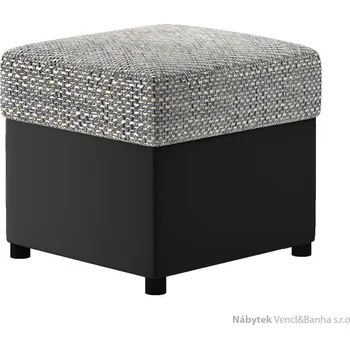 Taburet Čalouněný taburet hranatý Pouf R3 Eltap