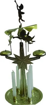 Vánoční svícen Andělské zvonění 4 svíčky 995337 23 cm