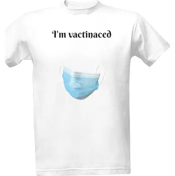 Tričko s potiskem vactinaced pánské