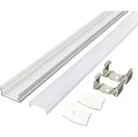 Solight WM905 hliníkový profil pro LED pásky 1, 17x8mm, mléčný difuzor, 1m