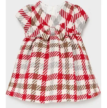 Kojenecké šaty Dívčí elegantní šaty Mayoral 2817 káro Rozměr: 2 - 4 měsíce, 65 cm