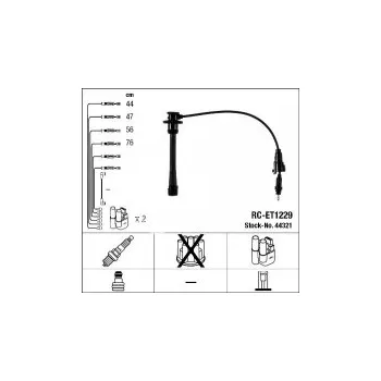 Zapalovací kabel Sada kabelů pro zapalování NGK RC-ET1229