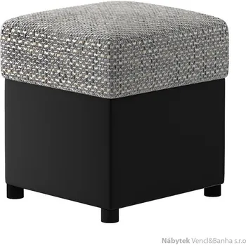 Taburet Čalouněný taburet hranatý Pouf R1 Eltap