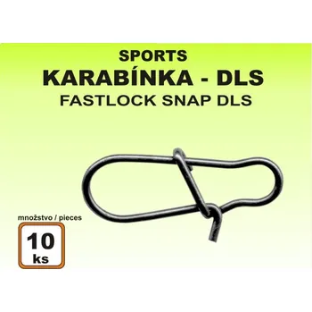 Karabinka rybářská Sports DLS - 10ks v balení velikost 2 / 22kg