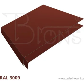 Střešní lemovaní Okapnice rš 200 a podkladní plech rš 170 červenohnědá