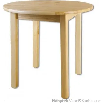 Jídelní stůl dřevěný jídelní stůl kulatý z masivního dřeva borovice ST105 pacyg