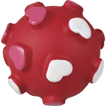 Hračka pro psa Tommi Míček se srdíčky malý 5,5 cm