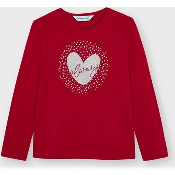 Dívčí tričko Tričko s dlouhným rukávem Mayoral 178-36 červené Rozměr: 92