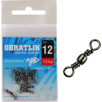 Obratlíky Giants Fishing Barrel Swivel - 10 ks velikost: 12/14 kg