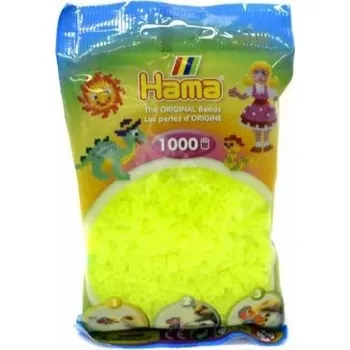 zažehlovací korálek Hama Zažehlovací korálky, Hama, neon žlutá 1000ks