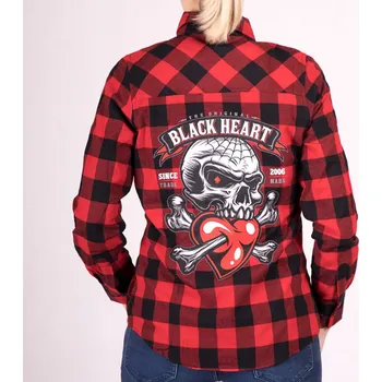 Dámská košile Dámská Košile BLACK HEART LOVER Barva: Černá, Velikost: L