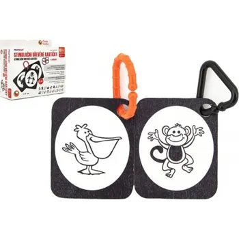 Dřevěná hračka Stimulační dřevěné kartičky 2. díl