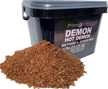 Návnadová surovina Starbaits Method & Stick Mix Hot Demon 1,7 kg