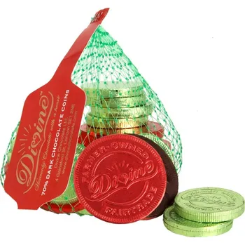 Čokoláda Divine Hořké čokoládové mince 70 % 65 g