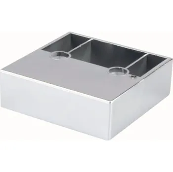 Nábytkové kování Poliplast Nábytková nožka hranatá bez rektifikace 60 x 20 chrom