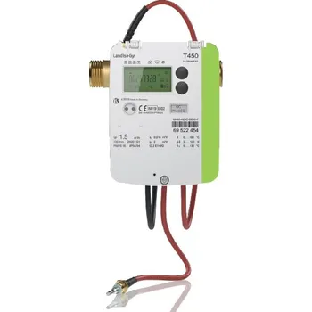 Landis + Gyr Ultrazvukový měřič tepla / chladu Ultraheat T450 (UH40...), Landis + Gyr, G 3/4", 110 mm, Qp = 1,5 m3/hod s bezdrát. M-Bus výstupem (mobilní)