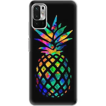Pouzdro na mobilní telefon Odolné silikonové pouzdro iSaprio - Rainbow Pineapple - Xiaomi Redmi Note 10 5G