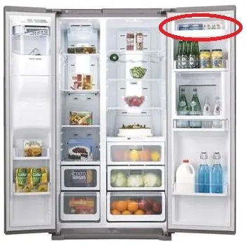 Příslušenství pro lednici Samsung DA97-08267A 1. přihrádka z vrchu v pravé části dveří chladničky pro americkou ledničku