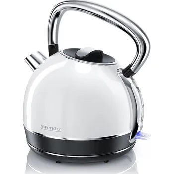 Rychlovarná konvice Rychlovarná konvice Retro bílá 1,7 l - Arendo (Retro Varná Konvice bílá 1,7 l - Arendo)