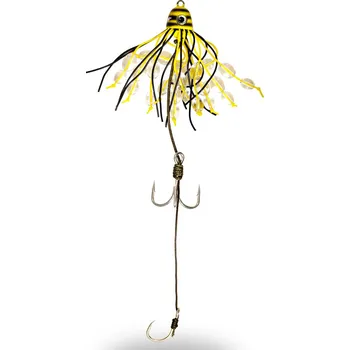 Umělá nástraha Black Cat Chobotnička Battle Teaser Žlutá Černá - 200 g