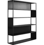 Nordic Design Černý kovový regál Hypper II 150 x 180 cm