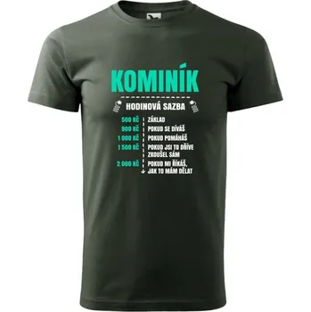 Pánské tričko Pánské tričko Malfini Basic Hodinová sazba - kominík