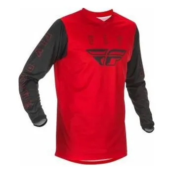 Moto dres Dres F-16 2021, FLY RACING dětský (červená/černá) YL
