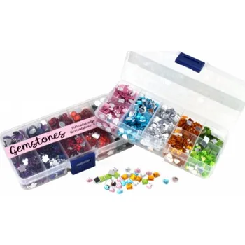 Dekorační kamínky, 55 gramů - Srdce a čtverec