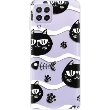 Odolné silikonové pouzdro iSaprio - Cat pattern 04 - Samsung Galaxy A22