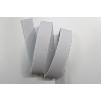 Textilie Pruženka dětská hladká bílá - 20mm