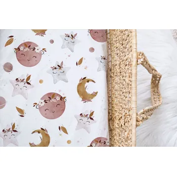 Prostěradlo Bavlněné prostěradlo do kolébky/postýlky Boho - 35X80 CM