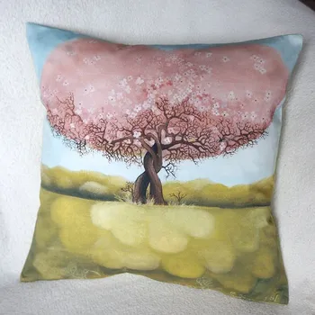 Zuzana Honsová Zamilované stromy - polštář bavlna satén