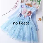 Frozen (Ledové království) Dívčí šaty Elsa a Anna / Sofie první / Sněhurka Barva: modré bez fleecu Anna a Elsa, Velikost: 2 roky