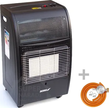 Průmyslové topidlo Dedra plynová kamna 4,2 kW s regulací výkonu DED9975E CZ (Dedra DED9975E Plynová kamna s piezo a s regulací výkonu)