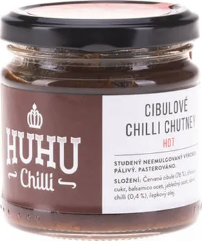 Omáčka Huhu Chilli Cibulové chutney hot 200 ml
