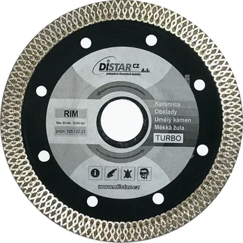 Řezný kotouč Distar CZ Diamantový kotouč 115x22.23 10/1,4 Rim Turbo - tenký