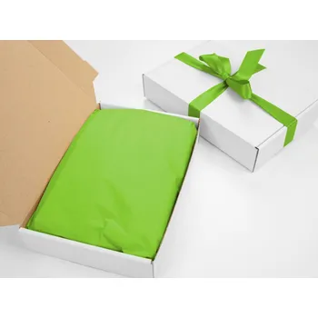 Balící papír 240 ks - Hedvábný papír 500x750 světle zelený