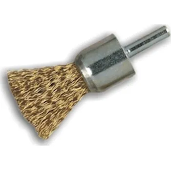 CMN-KARNASCH Štětcový kartáč kadeřavý PE20 pozinkovaná ocel Průměr (mm): 22, Stopka: 6x18, Šířka drátu (mm): 0,3 mm