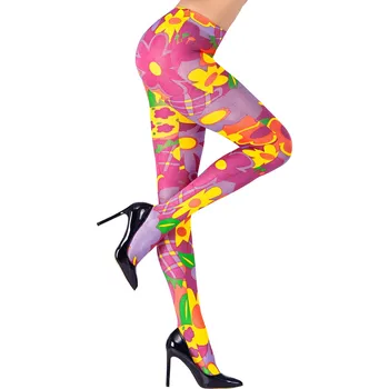 Karnevalový doplněk Widmann Punčocháče hippie květinové