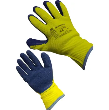 Pracovní rukavice BLUERICO Zimní pletené rukavice s vrstvou latexu