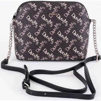 Malá pevná tmavěhnědá crossbody kabelka David Jones CH21017